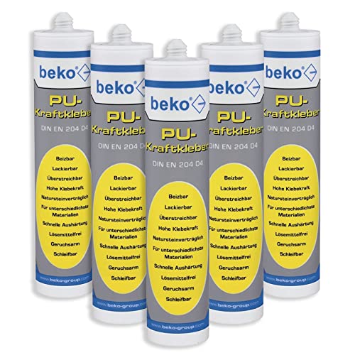 Beko PU-Kraftkleber 310 ml beige 5 Stk von beko