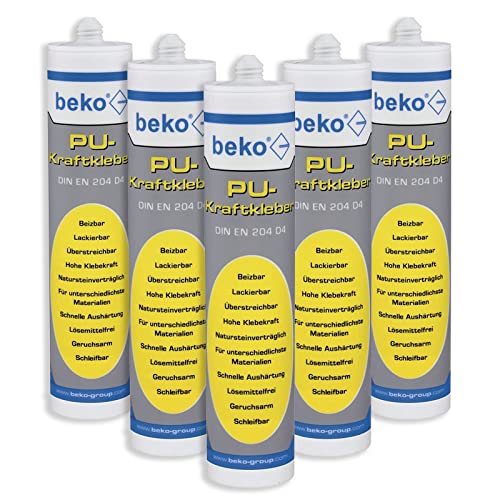 Beko PU-Kraftkleber 310 ml beige 5 Stk von Beko