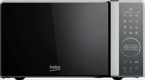 Beko Solo MOC20130SFB Digitale Touch-Steuerung für die Mikrowelle, silbernes Design, 20 l Kapazität, 700 W Leistung, inkl. automatischer Auftauung, automatischer Kochen und digitalem Timer/Display. von Beko