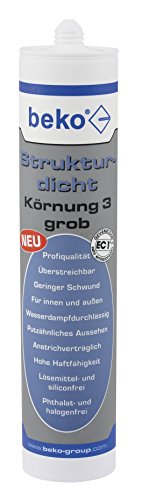 beko Strukturdicht 310 ml weiß-strukturiert, Körnung 3 grob Putz-, Fassade-, Mauerwerk Rissabdichtung 230 333 beko Strukturdicht 310 ml weiß-strukturiert, Körnung 3 grob Putz-, Fassade-, Mauerwerk Rissabdichtung 230 333 von beko