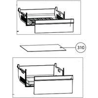Ersatzteil - Glasablage (Nr. 310) - - BEKO, WHIRLPOOL, ARISTON HOTPOINT von Beko