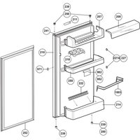 Ersatzteil - Tür-Dichtung (Bezugsnummer 252) - - BEKO, OCEANIC, WHIRLPOOL, ALTUS von Beko