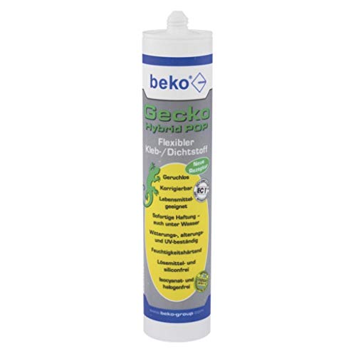 Gecko Hybrid Pop 1-Komponenten Klebstoff weiß 310ml Gecko Hybrid Pop 1-Komponenten Klebstoff weiß 310ml von beko