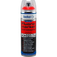 TecLine Fluoromarker Schreibspray, 500 ml - leuchtrot - Beko von Beko
