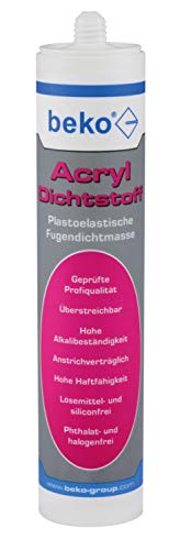 Beko 230310 Acryl-Dichtstoff 310 ml, Grau von BEKO