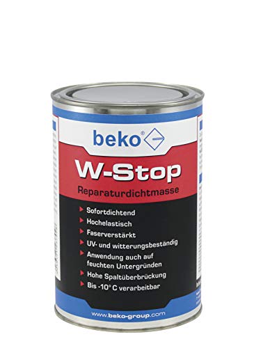 W-Stop Reparaturdichtmasse 1 l Dose grau von beko