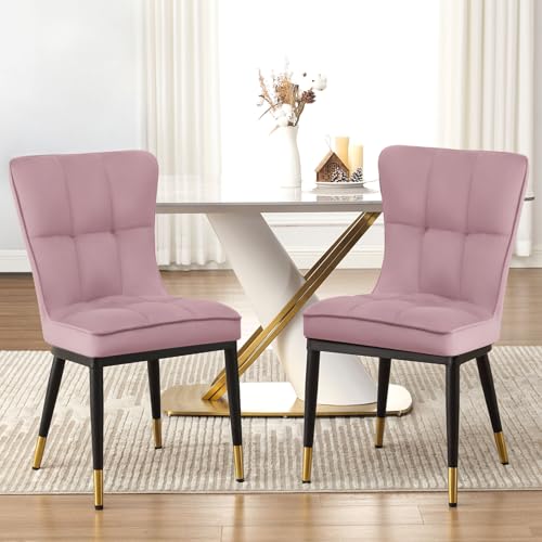 Bekrvio Esszimmerstuhl 2er Set, Samt Esszimmerstühle mit hoher Rückenlehne & goldenen Metallbeinen, Dining Chairs,Moderne Stühle für Esszimmer, Wohnzimmer oder Küche, Komfortsitz bis 150 kg Bekrvio Esszimmerstuhl 2er Set, Samt Esszimmerstühle mit hoher Rückenlehne & goldenen Metallbeinen, Dining Chairs,Moderne Stühle für Esszimmer, Wohnzimmer oder Küche, Komfortsitz bis 150 kg von Bekrvio