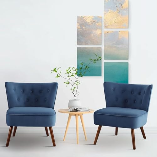 Bekrvio Sessel Wohnzimmer, moderner Loungesessel mit 290g/㎡ Samtbezug, extra großer gepolsterter Ohrensessel mit Holzbeinen für Wohnzimmer/Schlafzimmer Bekrvio Sessel Wohnzimmer, moderner Loungesessel mit 290g/㎡ Samtbezug, extra großer gepolsterter Ohrensessel mit Holzbeinen für Wohnzimmer/Schlafzimmer von Bekrvio