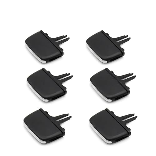 Bekuyu Auto A/C Entlüftung Armaturenbrett Vorne Hinten Klimaanlage AC Vent Grille Outlet Tab Clip Slider Reparatursatz Für Volvo V90 S90 2016–2024 Lüftungsgitter(6PCS) von Bekuyu