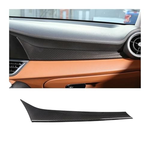 Bekuyu Autoinnenausstattung Auto-Mittelkonsole Armaturenbrett Verkleidung Zierleiste Innenausstattung Für Alfa Romeo Für Giulia 2017 2018 2019 2020 Autoinnenaufkleber(Carbon Fiber Look) von Bekuyu