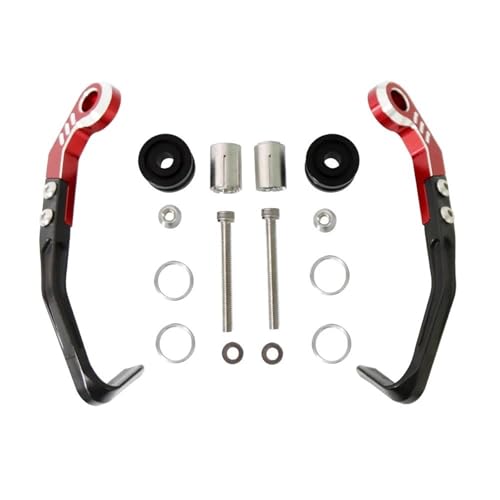Für CBR 600 400 900 650 150 125 300 500 929 954 1000 250 R/RR/F/XX Lenker Grip Bremse Kupplung Hebel Schutz Protector(Red 1) von Bekuyu