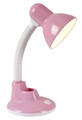 Bel Air Home - Flexo BABY Schreibtischlampe | Stilvolle Metallbauweise | Ideal für Arbeits- und Studierumgebungen | E27 Lampenkompatibe, Metall (ROSA) von Bel Air Home