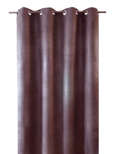 BelAir Shade 0400057-0002 Vorhang mit Ösen, geprägte Kunstseide, gestreift, mit Saum 140 x 250 cm, Fig von BelAir