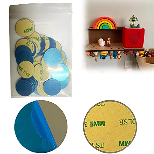 Metallplättchen für Toniefiguren mit Kleber, Klebesockel für Magnete, Metallplättchen aus Edelstahl, Dekoriere das Kinderzimmer mit Tonie-Figuren (20 Stück) von BelTech