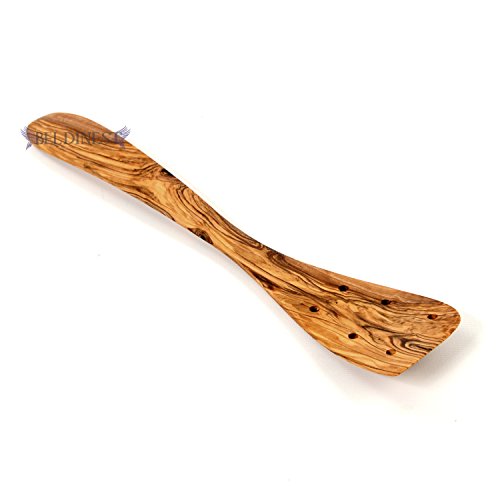 Handgefertigter Pfannenwender aus Olivenholz, 30,5 cm von BeldiNest