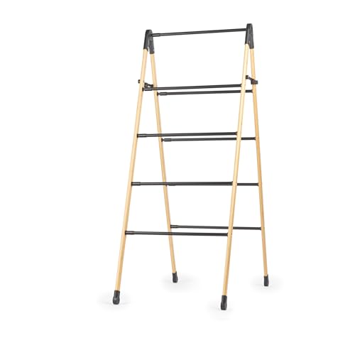 Beldray 4-stufiger erweiterbarer Wäscheständer – Klappbares Leiterdesign, Bambusrahmen, Stahlstangen, Maximale 10 kg, Leichtgewicht, Kompakte Lagerung, Erweitert Sich horizontal von 3,4 m auf 6,1 m Beldray 4-stufiger erweiterbarer Wäscheständer – Klappbares Leiterdesign, Bambusrahmen, Stahlstangen, Maximale 10 kg, Leichtgewicht, Kompakte Lagerung, Erweitert Sich horizontal von 3,4 m auf 6,1 m von Beldray