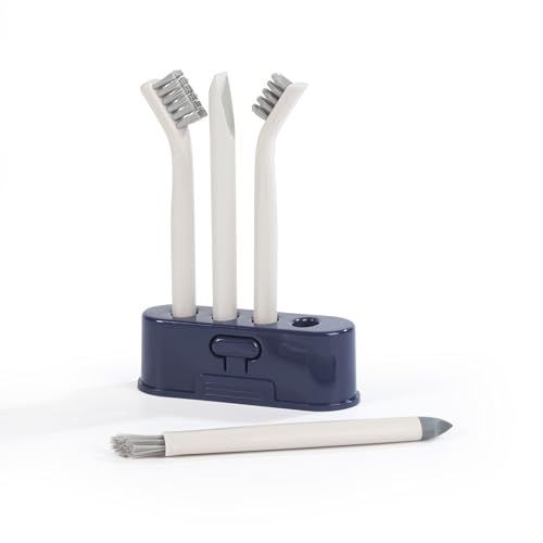 Beldray Deep Clean Detailing Brushes – Set mit 4 Präzisionsreinigungsbürsten mit Aufbewahrungshalter, Bürste mit steifen Borsten, V-förmige Fugendüse, Mini-Kehrblech mit Schaber, Weiche Winkelbürste Beldray Deep Clean Detailing Brushes – Set mit 4 Präzisionsreinigungsbürsten mit Aufbewahrungshalter, Bürste mit steifen Borsten, V-förmige Fugendüse, Mini-Kehrblech mit Schaber, Weiche Winkelbürste von Beldray