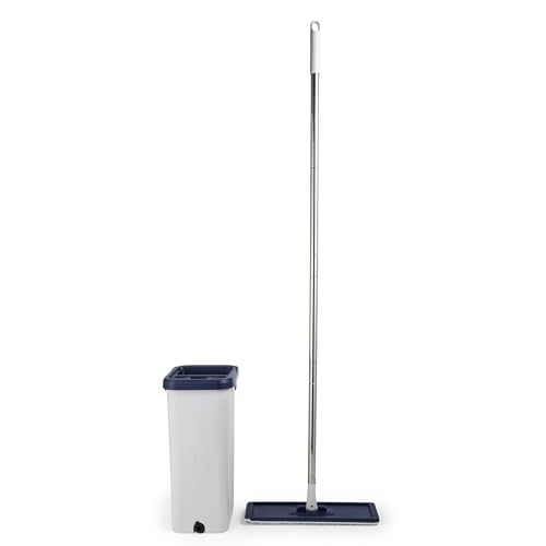 Beldray LA030223FEU7 Deep Clean Flachmopp & Eimer Set – selbstauswringender Schmutzabstreifer mit zwei Fächern, 5,5L, waschbarer/wiederverwendbarer Mikrofaserkopf, kompaktes, aus Holz/Vinyl/Fliesen Beldray LA030223FEU7 Deep Clean Flachmopp & Eimer Set – selbstauswringender Schmutzabstreifer mit zwei Fächern, 5,5L, waschbarer/wiederverwendbarer Mikrofaserkopf, kompaktes, aus Holz/Vinyl/Fliesen von Beldray