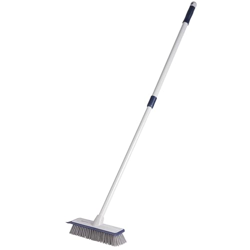 Beldray LA034009FEU7 Deep Clean 2 in 1 Sweeping Brush – Built-In Squeegee, Durable Non-Scratch Bristles, Extendable Handle, Rubber Bumper to Protect Skirting Boards, for Textured Floors, Fliesen & Beldray LA034009FEU7 Deep Clean 2 in 1 Sweeping Brush – Built-In Squeegee, Durable Non-Scratch Bristles, Extendable Handle, Rubber Bumper to Protect Skirting Boards, for Textured Floors, Fliesen & von Beldray