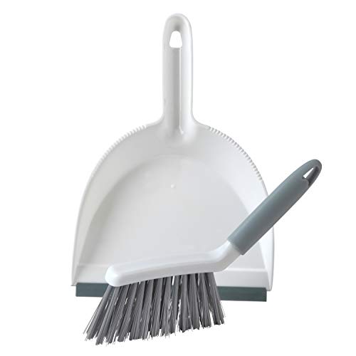 Beldray LA082664UFEU7 antibakterielles handfeger und Schaufel, Klein Besen mit weichen kratzfrei Borsten, Kehrschaufel mit Gummilippen, platzsparendes Kehrbürste mit Kehrschaufel, Kompaktbauweise von Beldray