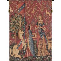Dame Und Einhorn Mittelalterlicher Wandbehang L'odorat | Geruch Millefleurs European Wandbehang Dekorkunst Dame Und Einhorn Mittelalterlicher Wandbehang L'odorat | Geruch Millefleurs European Wandbehang Dekorkunst von BelgianWallTapestry