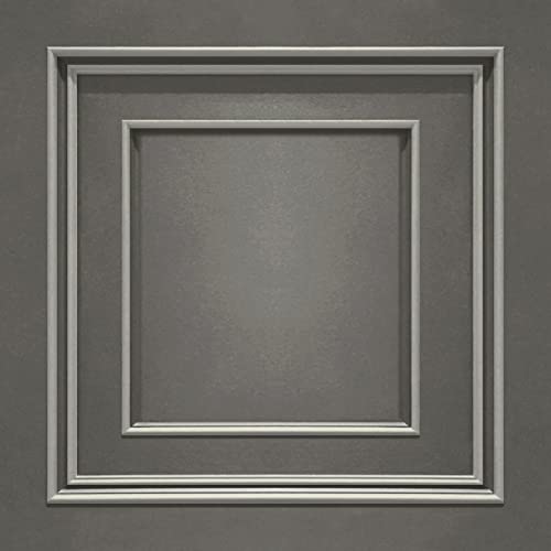 Amara Vorhang Vinyltapete silber / gunmetal grau Belgravia 7390 von Belgravia Decor