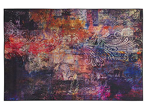 Abstrakter Teppich bunt Modern Kurzflor rechteckig 140x200 cm Mardin von Beliani