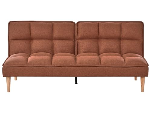 Beliani 3-Sitzer Schlafsofa Stoffbezug Goldbraun gesteppt Sofa mit Schlaffunktion Siljan Beliani 3-Sitzer Schlafsofa Stoffbezug Goldbraun gesteppt Sofa mit Schlaffunktion Siljan von Beliani