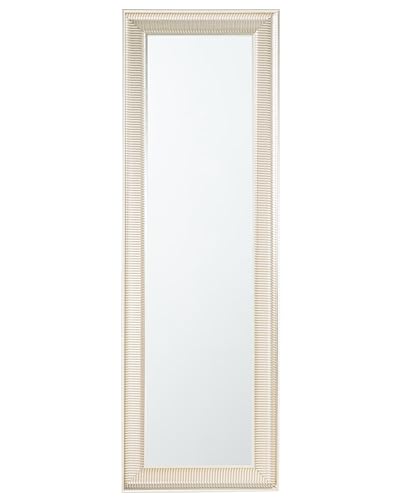 Dekorativer Wandspiegel schöner Rahmen 51x141 cm silber/gold Cassis von Beliani