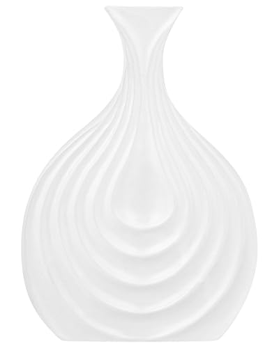Elegante, dekorative Vase weiß Thapsus von Beliani