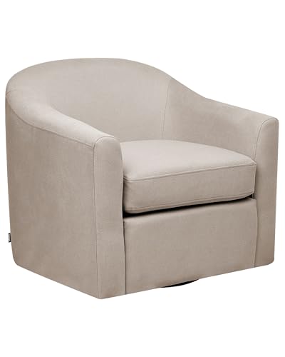 Beliani Drehbarer Stoffsessel Gepolstert Wasserabweisendes Polyester Dicker Sitz Taupe Magnor von Beliani