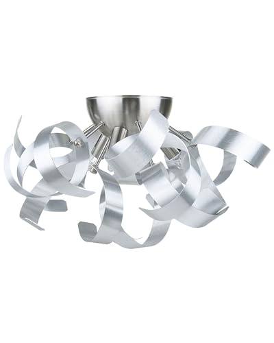 Moderne verschnörkelte Wandlampe Silbern Icana von Beliani