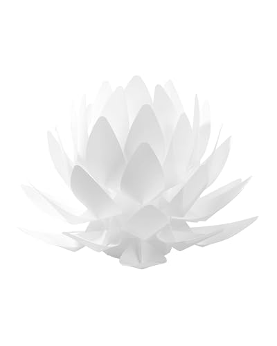 Beliani Originelle Tischlampe Blumen-Motiv Kunststoff weiß Musone von Beliani