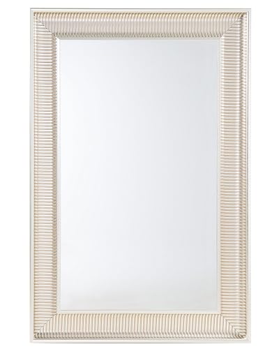 Rechteckiger Spiegel Retro Stil gold/silber Cassis von Beliani