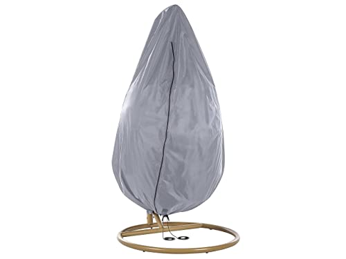 Regenschutz für Hängesessel 200 x 120 cm grau Polyester CHUVA von Beliani