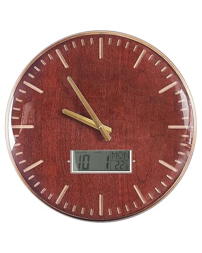 Beliani Retro Wanduhr Goldbraun ø 43 cm mit Display Brugg Beliani Retro Wanduhr Goldbraun ø 43 cm mit Display Brugg von Beliani