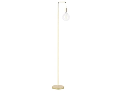 Stehlampe im modernen Stil Metall gold Savena von Beliani