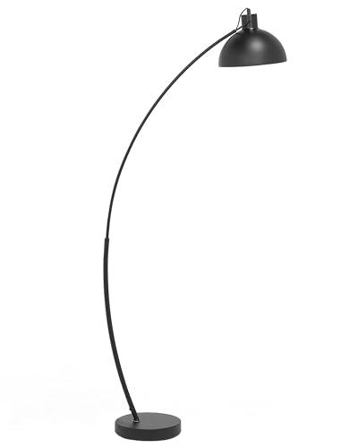 Beliani Stehlampe im modernen Stil Metall schwarz Dintel von Beliani