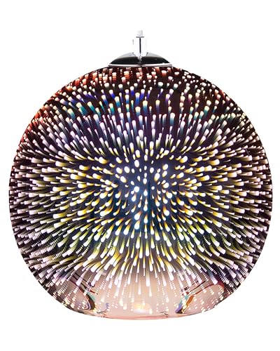 Beliani Trendy Hängeleuchte aus Glas spannende Lichteffekte Kupfer Sessera von Beliani