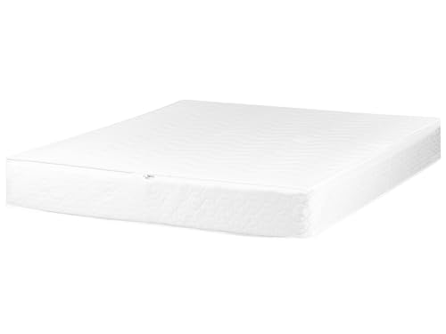 Beliani Wasserbettbezug mit Reißverschluss 140x200cm Baumwolle weiß Matratzenbezug Pure von Beliani