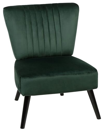 Bequemer Sessel im Retro Stil Polsterbezug grün Vaasa von Beliani
