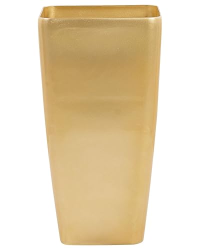 Blumentopf glänzend Gold 40x40x76 cm rechteckig moderner Look Modi Blumentopf glänzend Gold 40x40x76 cm rechteckig moderner Look Modi von Beliani