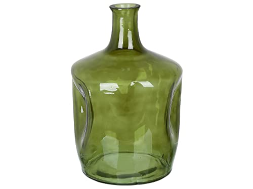 Blumenvase Glas grün 35 cm Tischdeko Ballonvase Flaschenvase Modern Boho Kerala von Beliani
