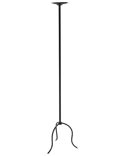 Boden Kerzenhalter aus Eisen schwarz 120 cm modern Almada von Beliani