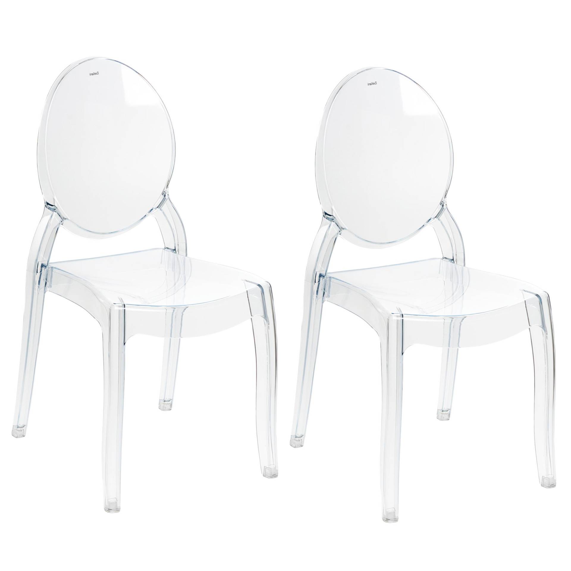 ESSZIMMERSTUHL 2er-Set Transparent Rulison ESSZIMMERSTUHL 2er-Set Transparent Rulison von Beliani