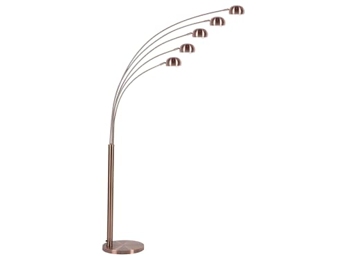 Elegante Stehlampe aus Metall Kupfer im Vintage-Stil 210 cm Flinders von Beliani