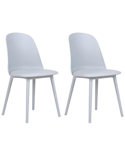Beliani Esszimmerstuhl 2er Set Kunststoff blau mit Sitzpolster aus Kunstleder Fomby Beliani Esszimmerstuhl 2er Set Kunststoff blau mit Sitzpolster aus Kunstleder Fomby von Beliani
