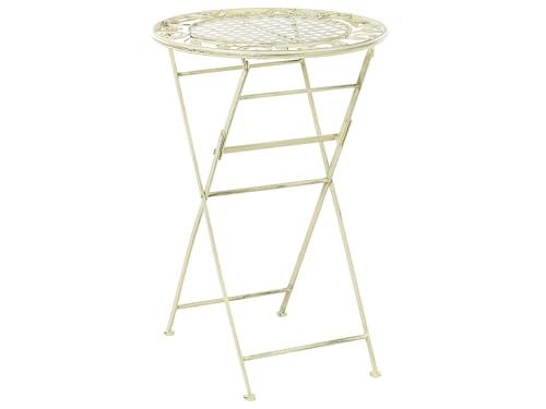 Garten Bartisch Metall grün rund ⌀60 cm Antik-Optik klappbar romantisch Bivio von Beliani
