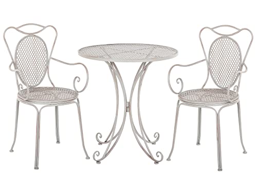Garten Bistro Set Balkonset Balkonmöbel 2er Set grau Metall Cilento Garten Bistro Set Balkonset Balkonmöbel 2er Set grau Metall Cilento von Beliani