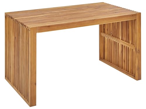 Gartentisch für 4 Personen Akazienholz Hellbraun 120 x 70 cm U-Form Bellano Gartentisch für 4 Personen Akazienholz Hellbraun 120 x 70 cm U-Form Bellano von Beliani